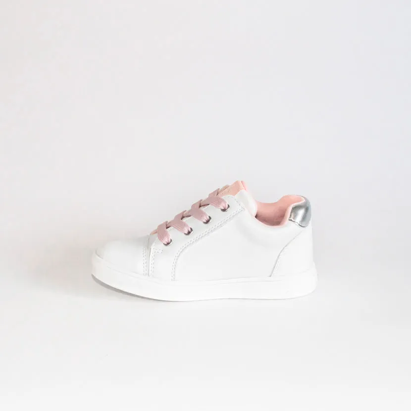 AC Girls' White Sneakers | 158/21-W