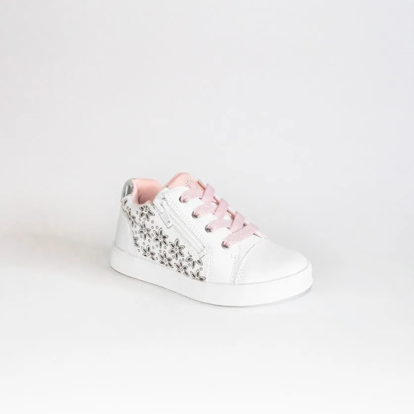 AC Girls' White Sneakers | 158/21-W