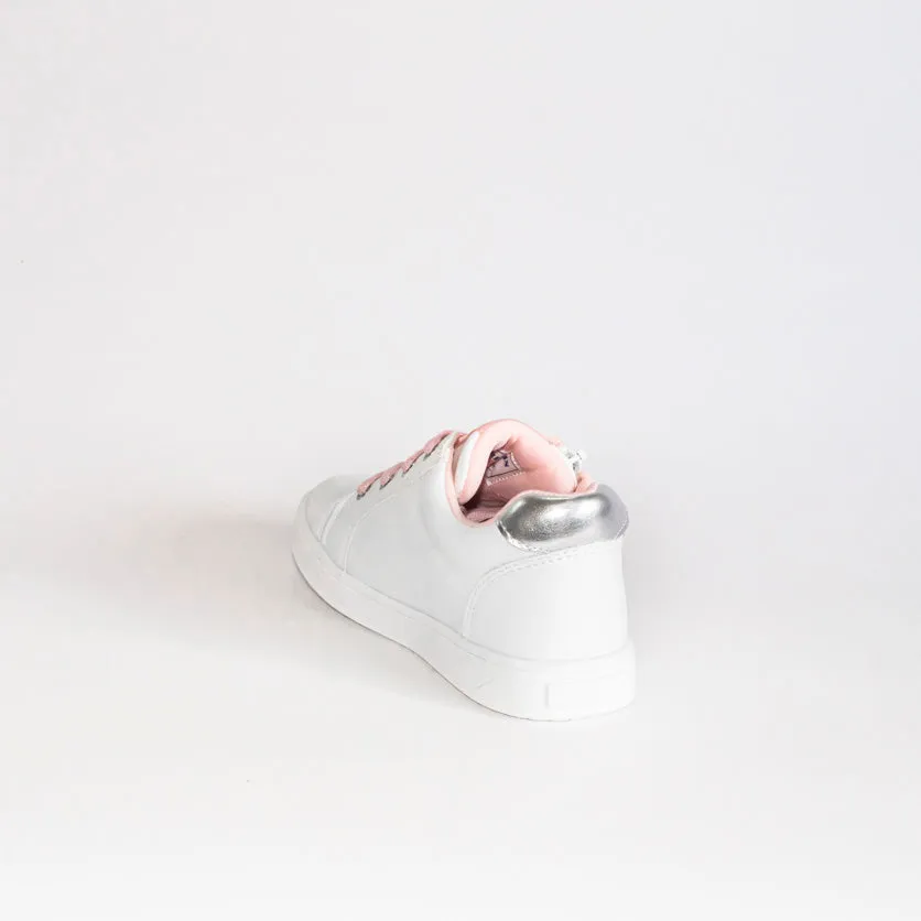 AC Girls' White Sneakers | 158/21-W