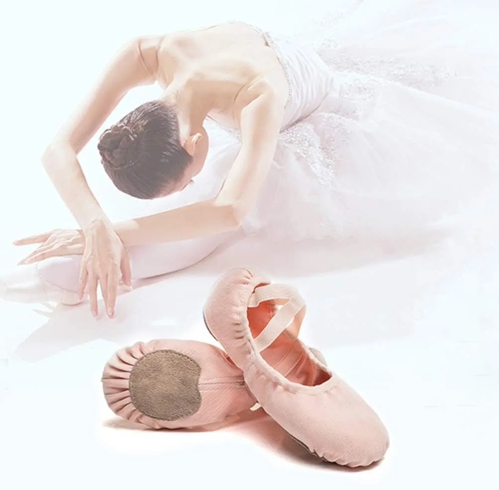 Adult Soft Sole Ballet Shoes Stretch Canvas Sole Ballet Slipper Yoga Ballet Shoes