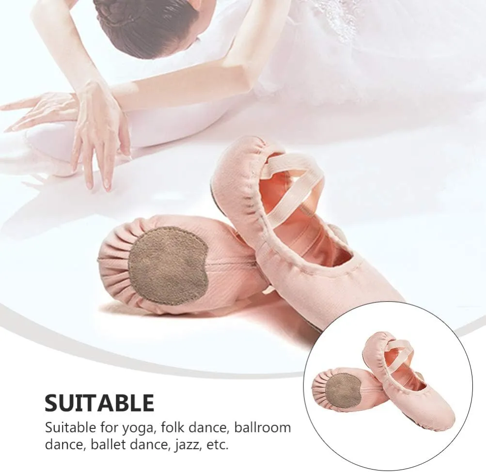 Adult Soft Sole Ballet Shoes Stretch Canvas Sole Ballet Slipper Yoga Ballet Shoes