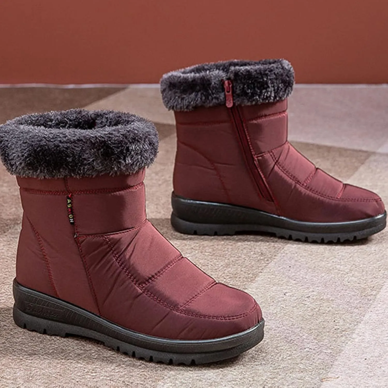 Ankle Snow Boots for Women 2023 Boots Snow for Women Warm Winter Boots Women Waterproof Womens Snow Shoes Dressy Botas Para El FrO De Mujer