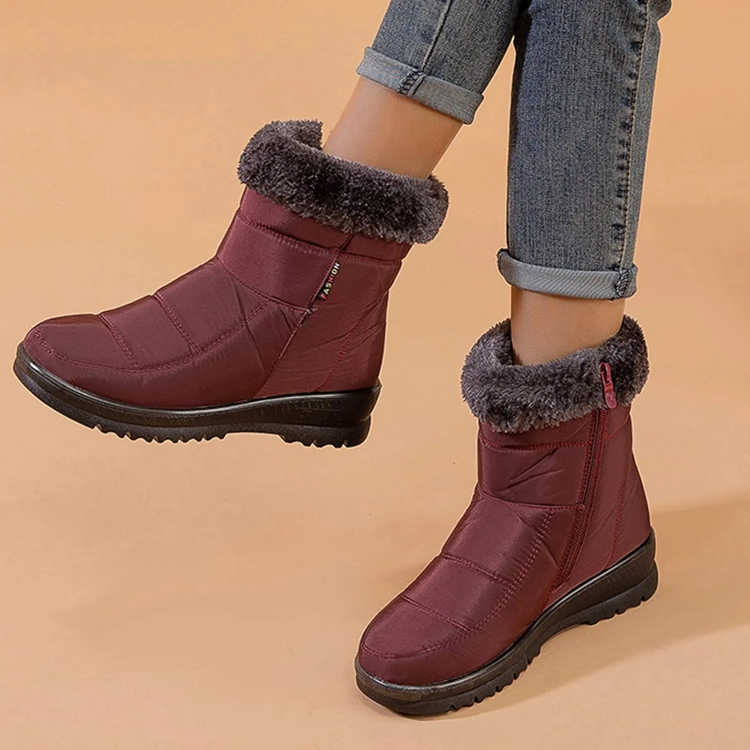 Ankle Snow Boots for Women 2023 Boots Snow for Women Warm Winter Boots Women Waterproof Womens Snow Shoes Dressy Botas Para El FrO De Mujer