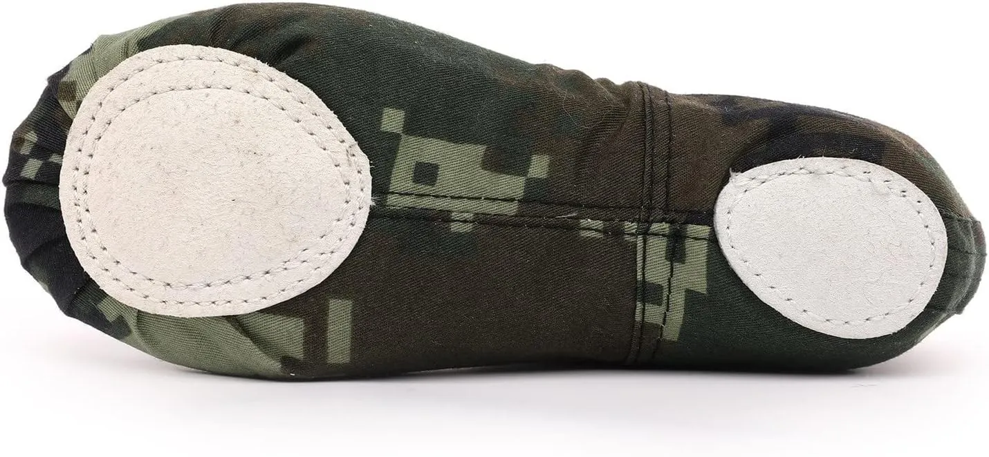 Ballet Shoes for Girls/Toddlers/Kids,Camouflage Yoga Shoes/Ballet Slippers for Ballet Performance Indoor Shoes