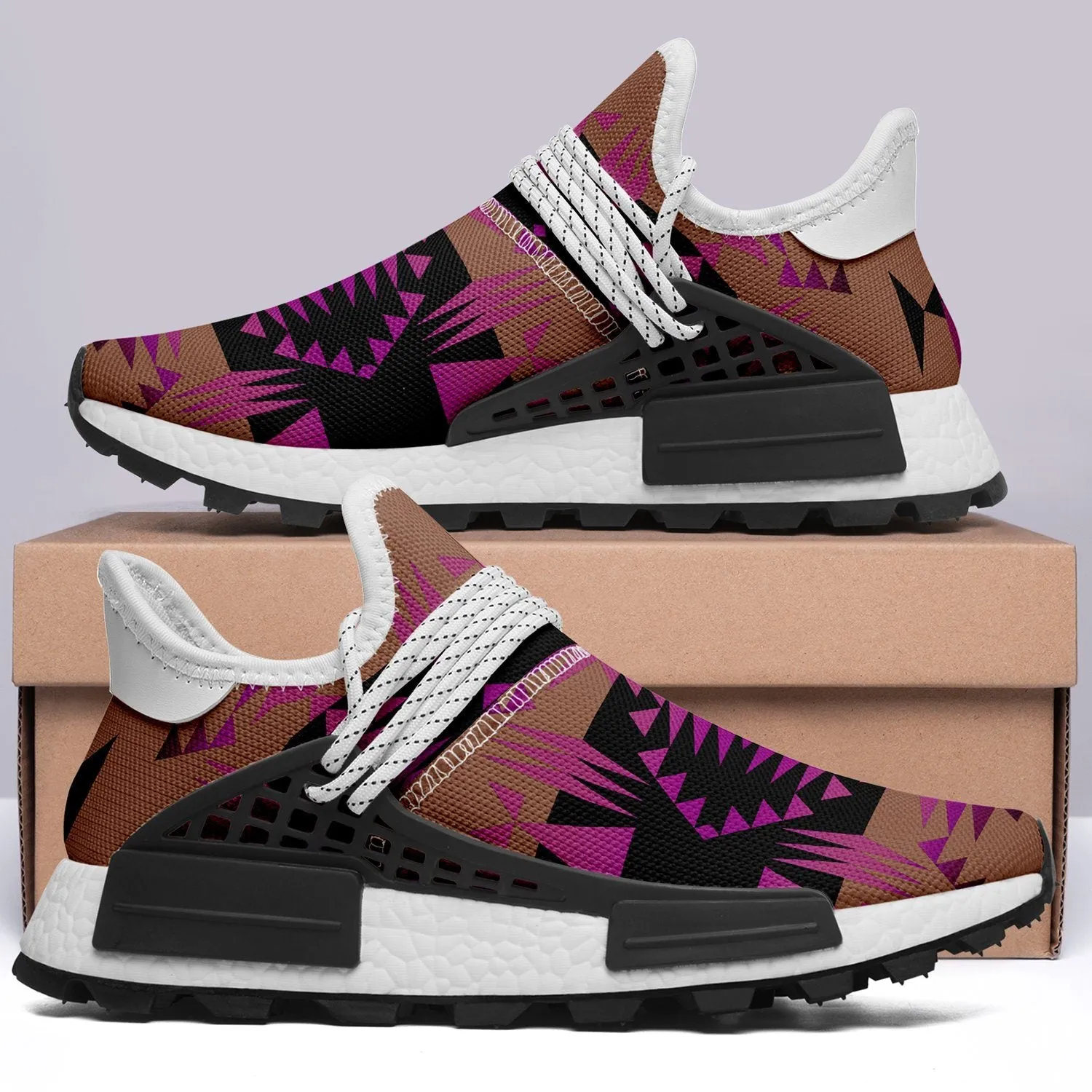 Between the Mountains Berry Okaki Sneakers
