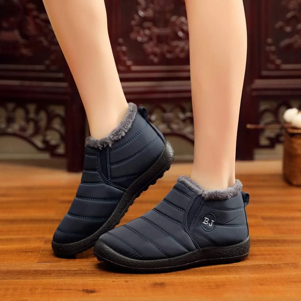 Black Snow Boots for Women Waterproof Women's Composite Toe Waterproof Work Boots Woman Winter Boots Wide Outdoor Boots Women 9.5 Womens Winter Ankle Boot