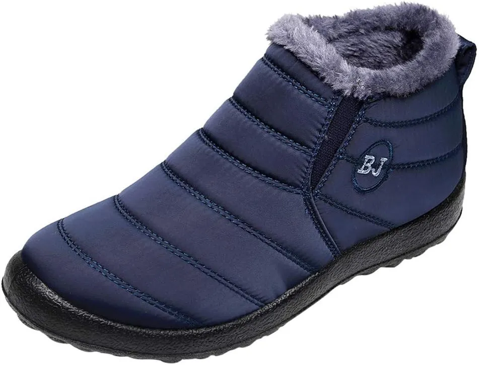 Black Snow Boots for Women Waterproof Women's Composite Toe Waterproof Work Boots Woman Winter Boots Wide Outdoor Boots Women 9.5 Womens Winter Ankle Boot
