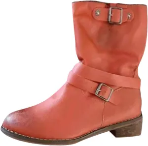 Booties for Women Low Heel Women's Boots Comfortable Ankle Boots for Women Kallie Wedge Bootie Ankle Boots Wedge Brown Ankle Boots for Women Low Heel Buckle