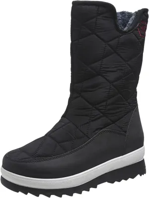 Boots Winter Snow Women's Wide Women Snow Booties Womens Slip on Winter Boots Ankle Womens Waterproof Boots 6.5 Snow Boots Wide Calf