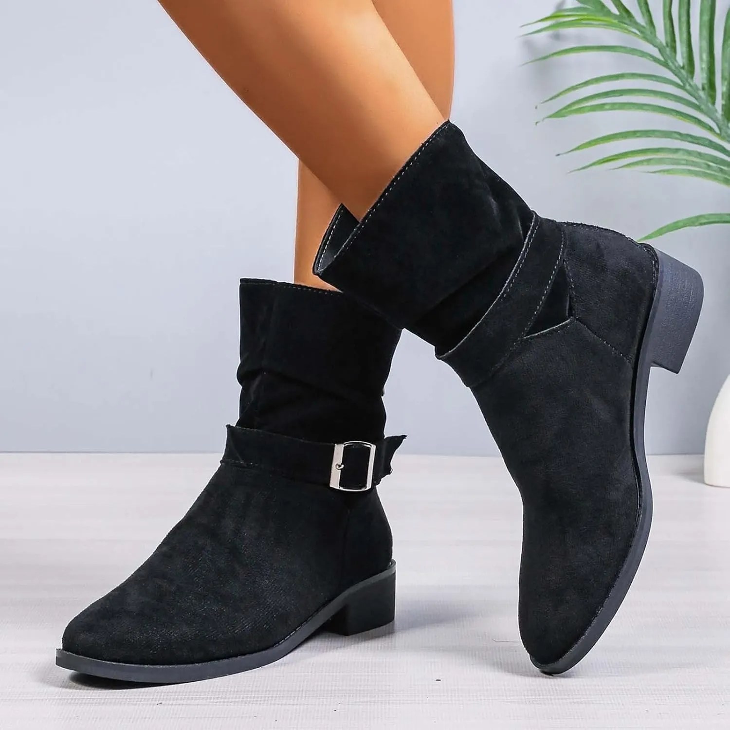 Boots Women Sexy Ankle Boots for Women Goth Boots Dark Brown Womens Boots Ankle Boots for Women No Heel 2024 Women's Black Ankle Boots Low Heel