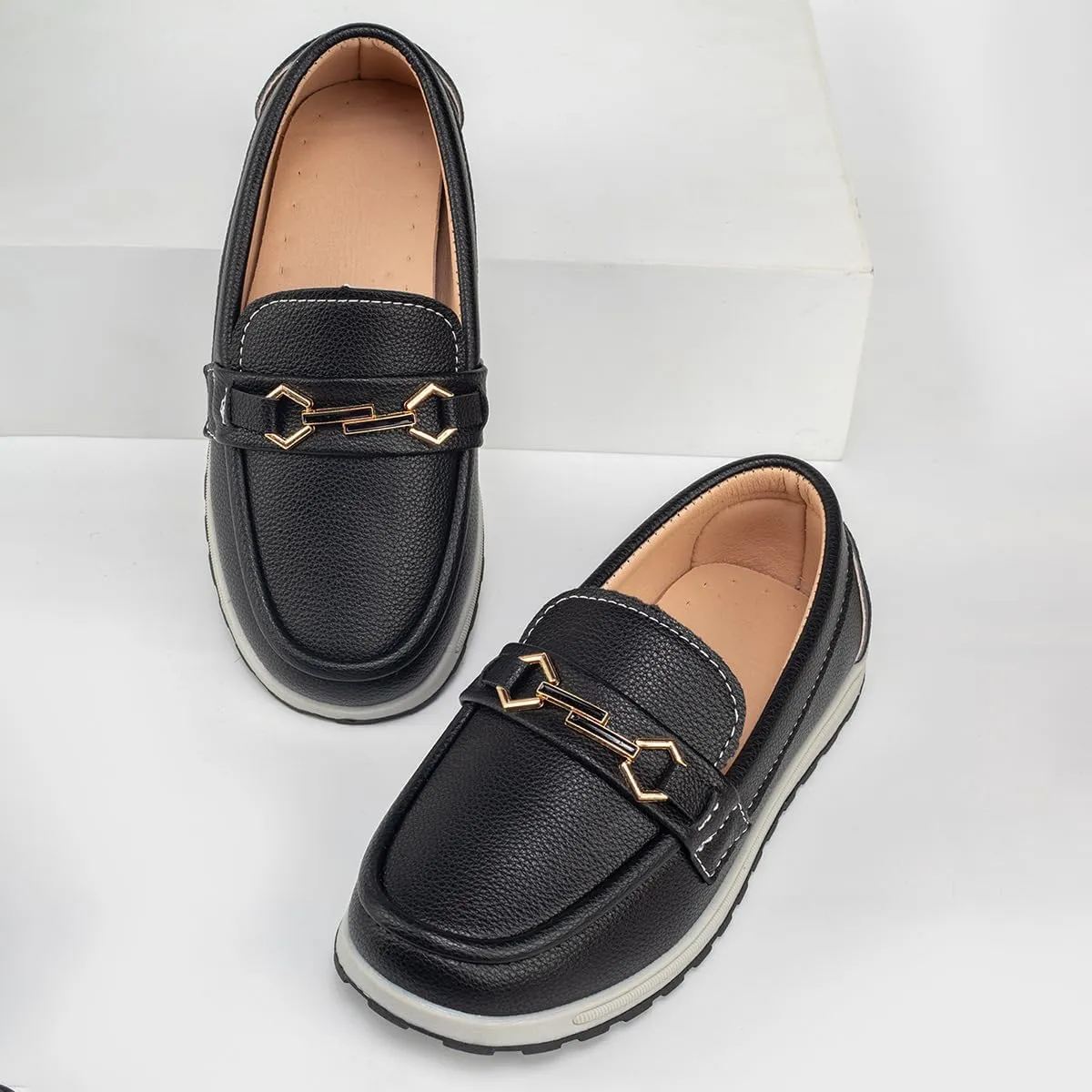 Boys Girls Penny Loafer Lightweight Slip On Flats Boat Boys Dress Shoes