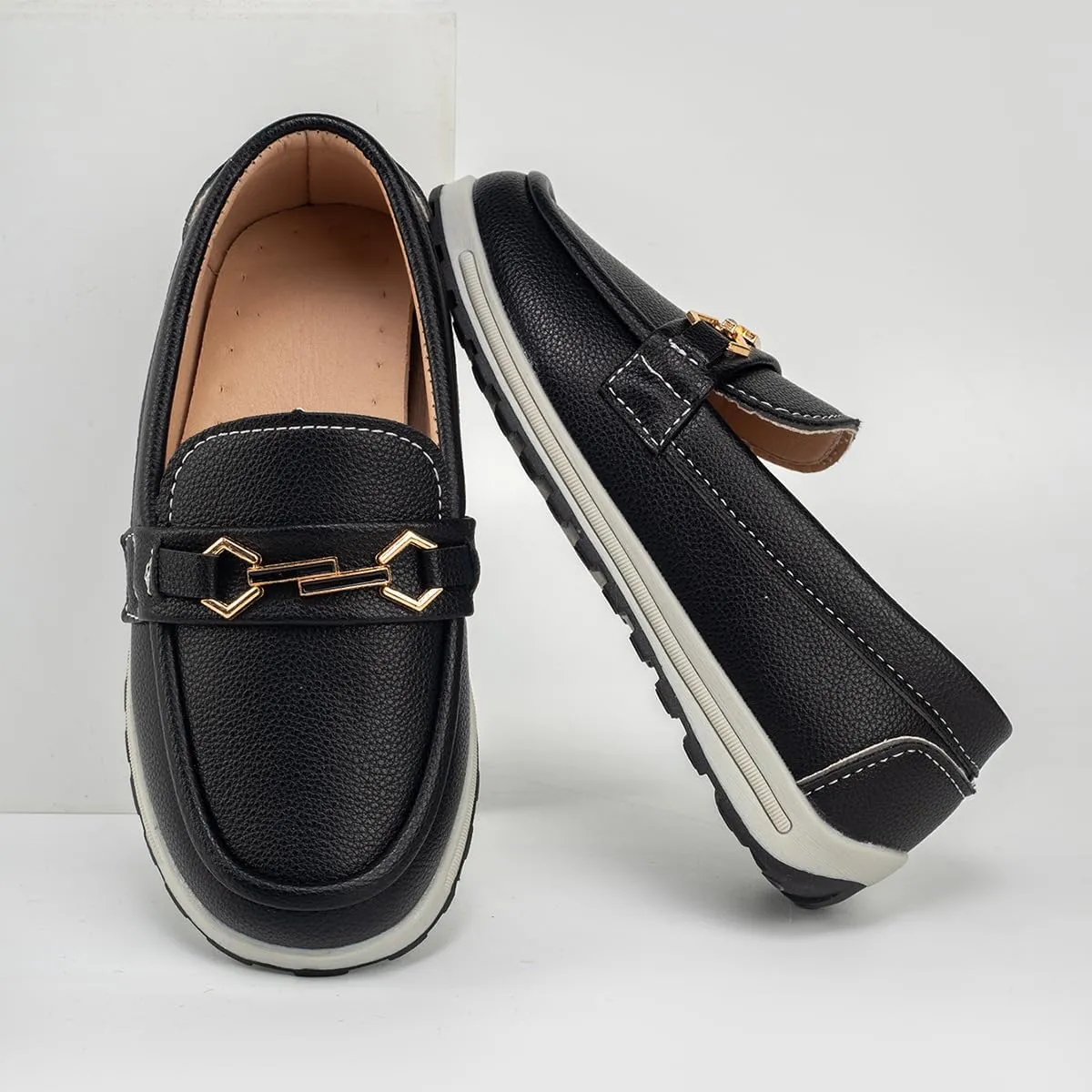 Boys Girls Penny Loafer Lightweight Slip On Flats Boat Boys Dress Shoes