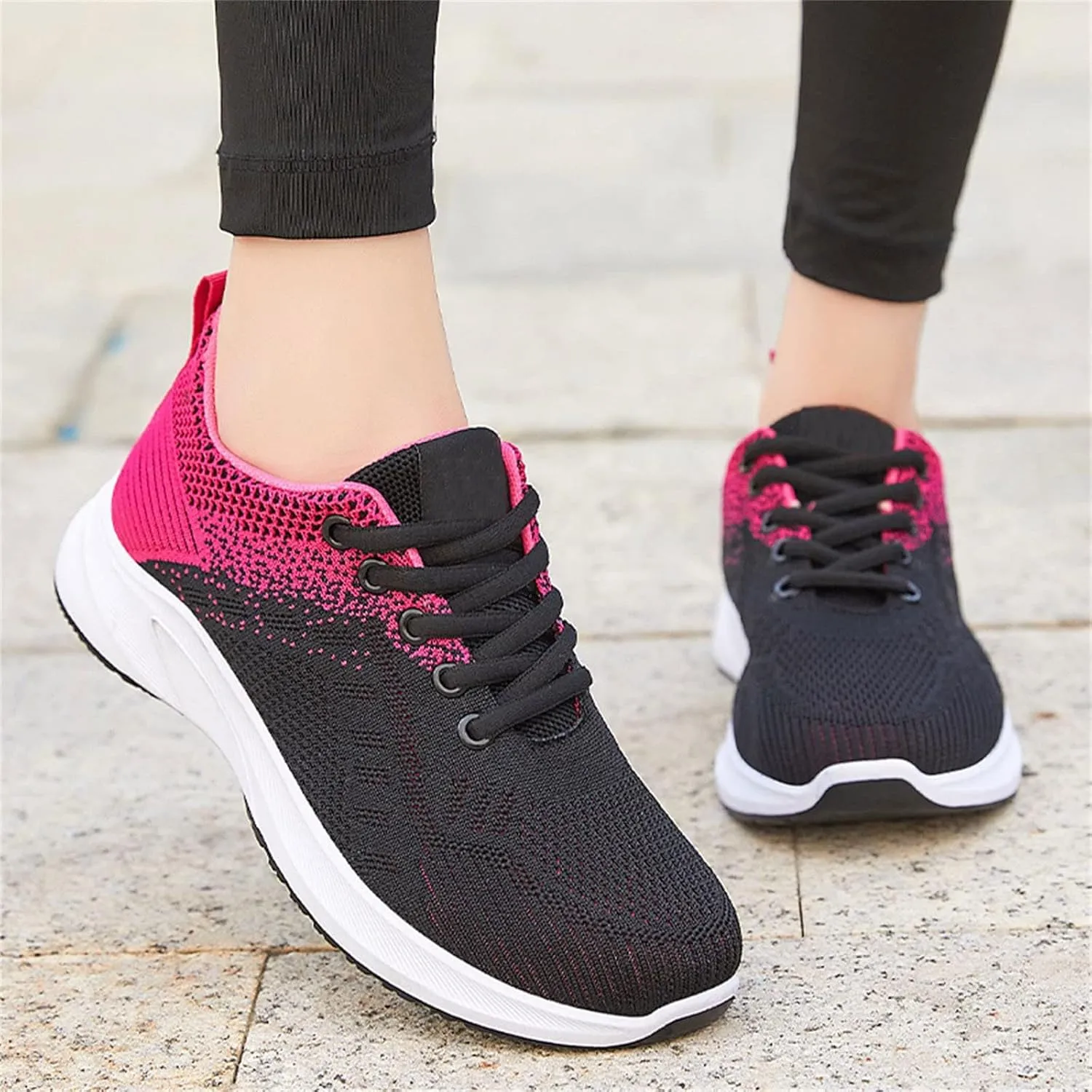 Canbebig Orthopedic Shoes for Women Lightweight Tennis Walking Shoes Mesh Breathable Gym Work Fashion Sneakers with Arch Support