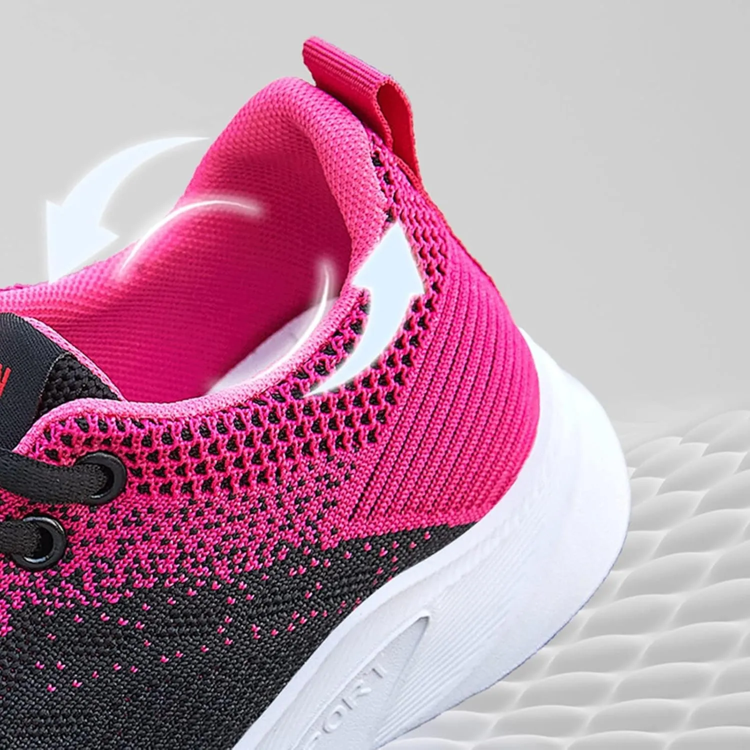 Canbebig Orthopedic Shoes for Women Lightweight Tennis Walking Shoes Mesh Breathable Gym Work Fashion Sneakers with Arch Support