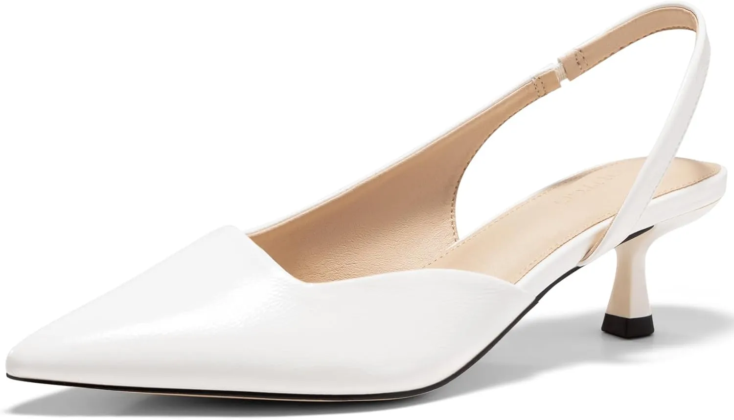 Coutgo Womens Slingback Stiletto High Heels Closed Pointed Toe Pumps D??Orsay Sexy Office Dress Shoes
