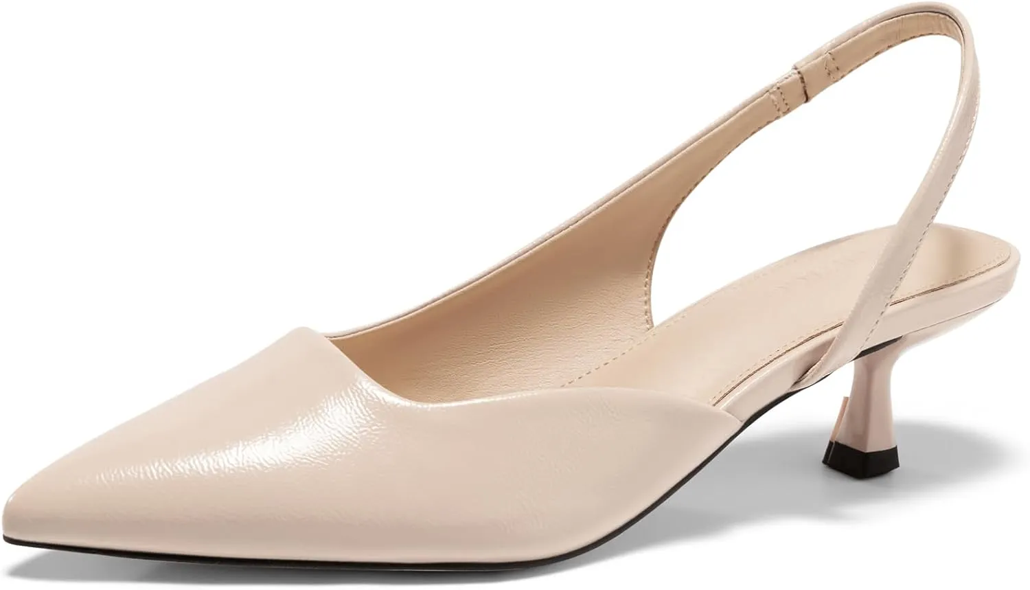 Coutgo Womens Slingback Stiletto High Heels Closed Pointed Toe Pumps D??Orsay Sexy Office Dress Shoes