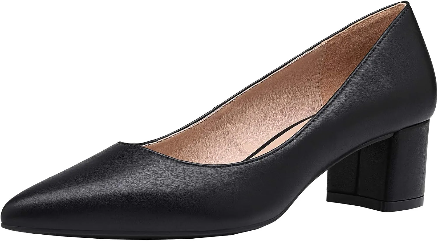DREAM PAIRS Womens Chunky Low Block Heels Closed Toe Dress Pumps Shoes