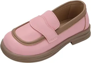 Dress Shoes for Girl Chunky Loafers Girls Platform Loafers School Uniform Slip On Shoes Toddler Girls Shoes