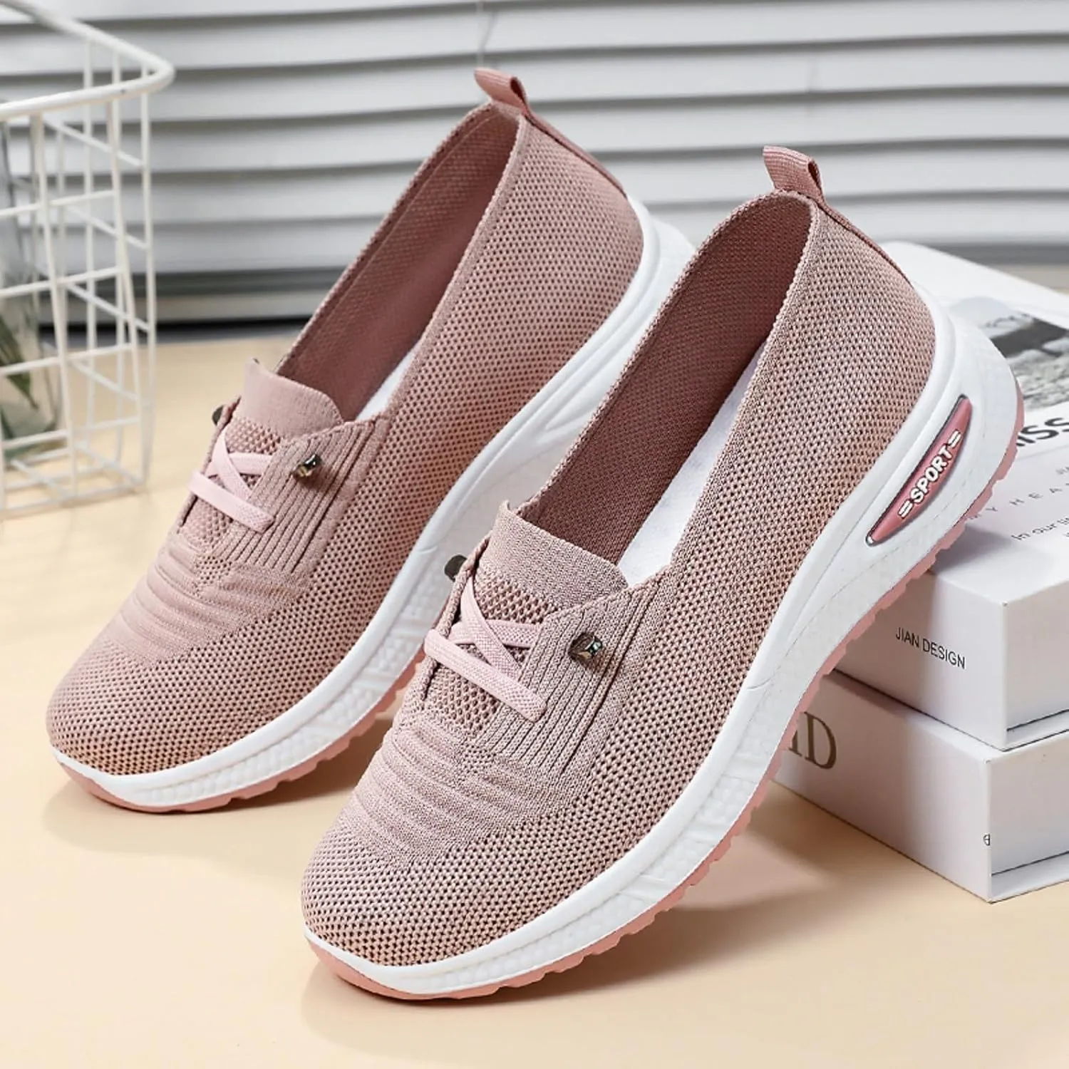 Eduavar Sandals Women Hands Free Slip On Sneaker Lightweight Casual Multi-Purpose Walking Tennis Shoes for Gym Travel Work