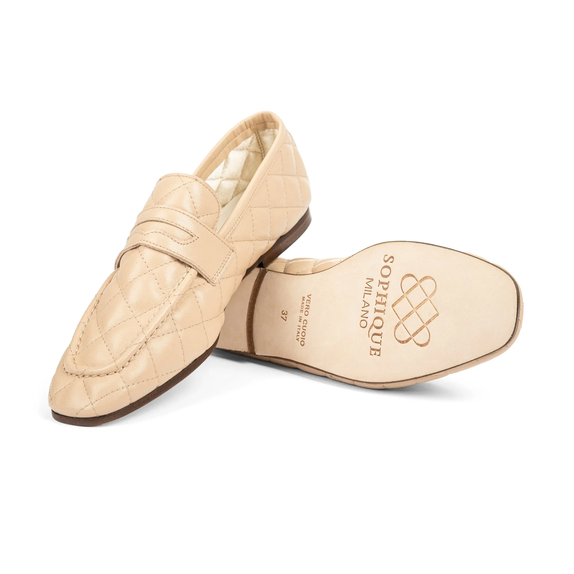 Essenziale Loafers - Quilted Cream