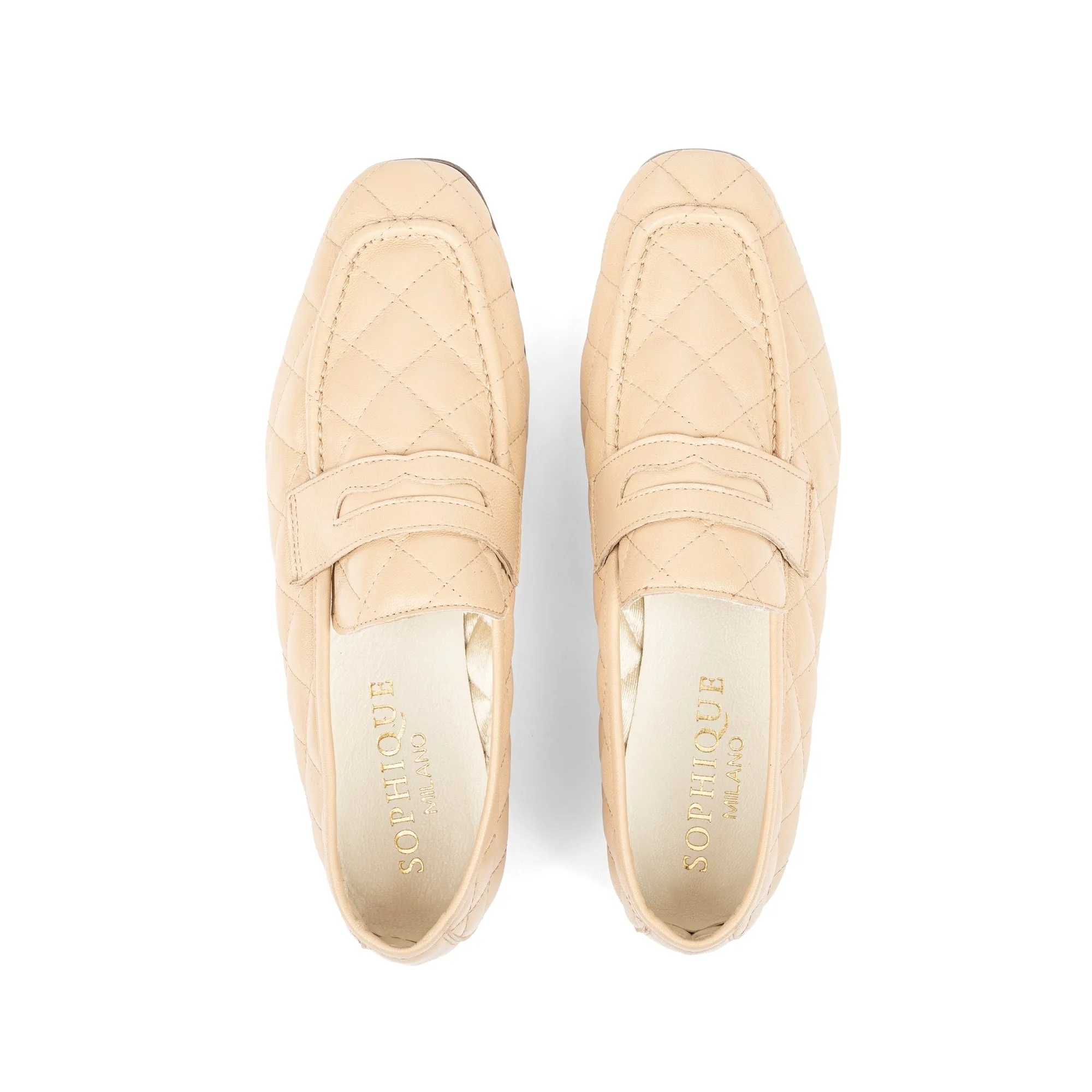 Essenziale Loafers - Quilted Cream