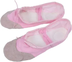 EXCEART Ballet Shoes Ballet Dancing Shoes Adult Flat Shoes Ballet Pointe Shoes Espadrilles Flats Leather Ballet Slipper Women Girls Flat Shoes Yoga Shoes Pink