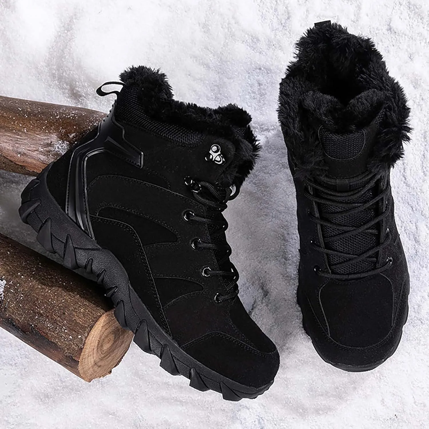 Fall Winter Boots for Women 2024 Botas De Nieve Para Hombre Womens Slip On Boots Pink Fuzzy Boots Winter Brown Fur Boots for Women Waterproof Deals Cheap