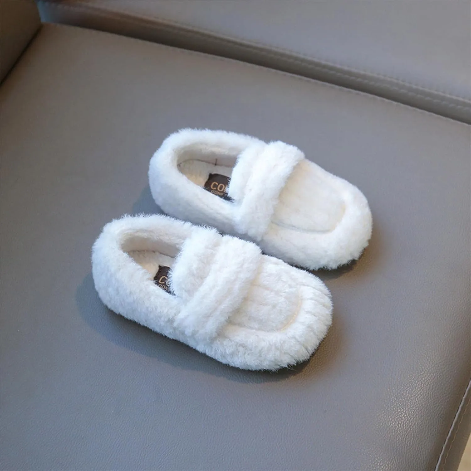 Fashionable Winter Children Boots Boys and Girls Cotton Shoes Flat Bottom Plush Warm Slip On Comfortable Non Boy Girl