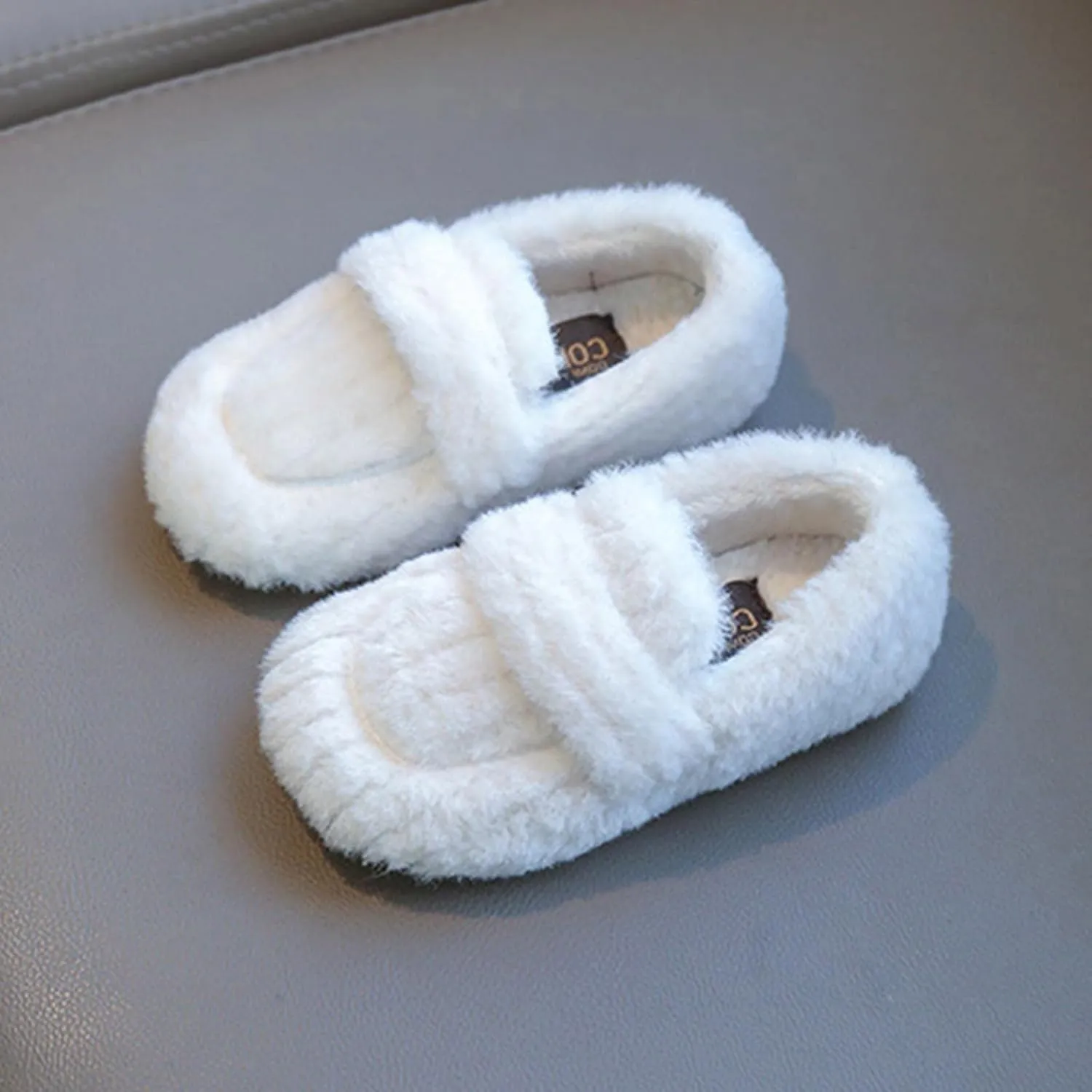Fashionable Winter Children Boots Boys and Girls Cotton Shoes Flat Bottom Plush Warm Slip On Comfortable Non Boy Girl