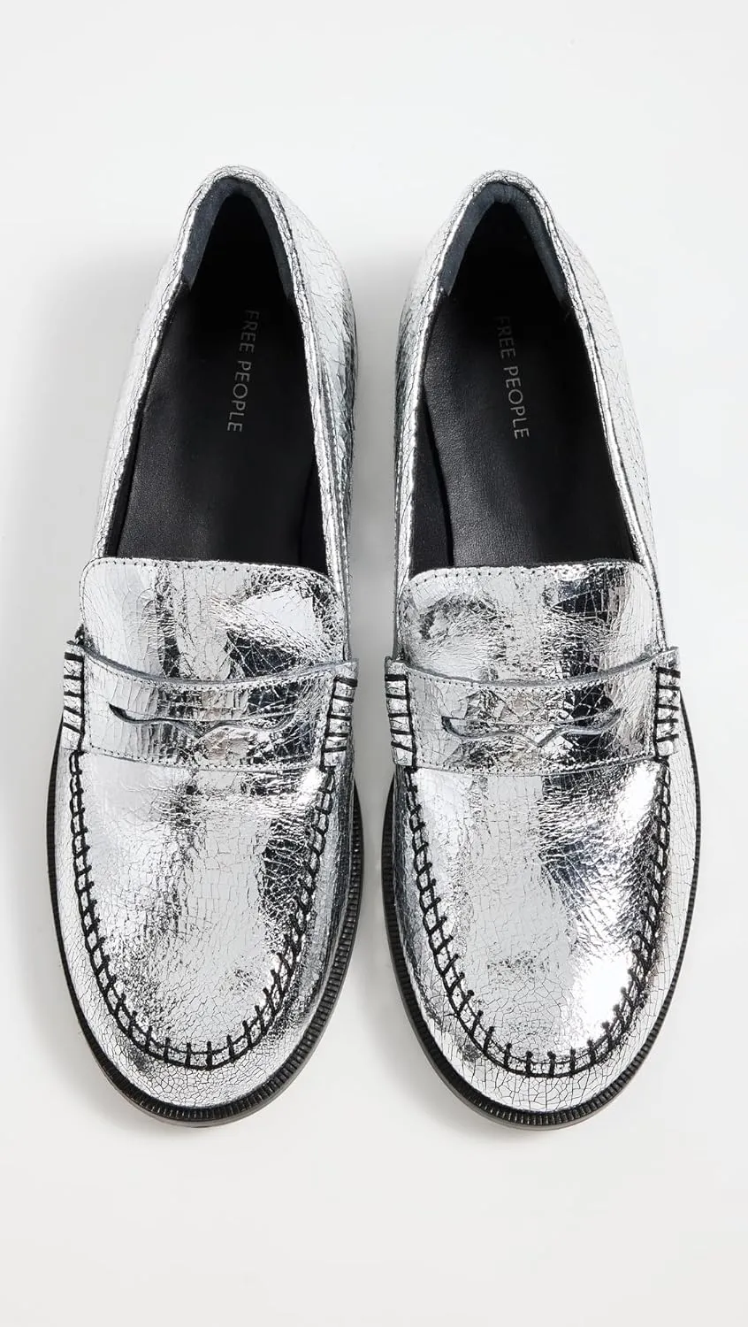 Free People Women's Blanket Stitch Loafers Contemporary