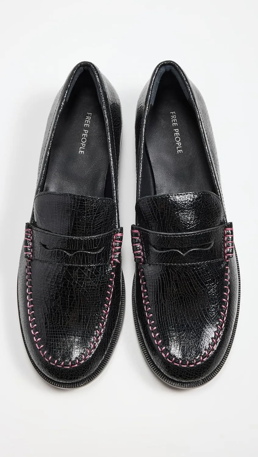 Free People Women's Blanket Stitch Loafers Contemporary