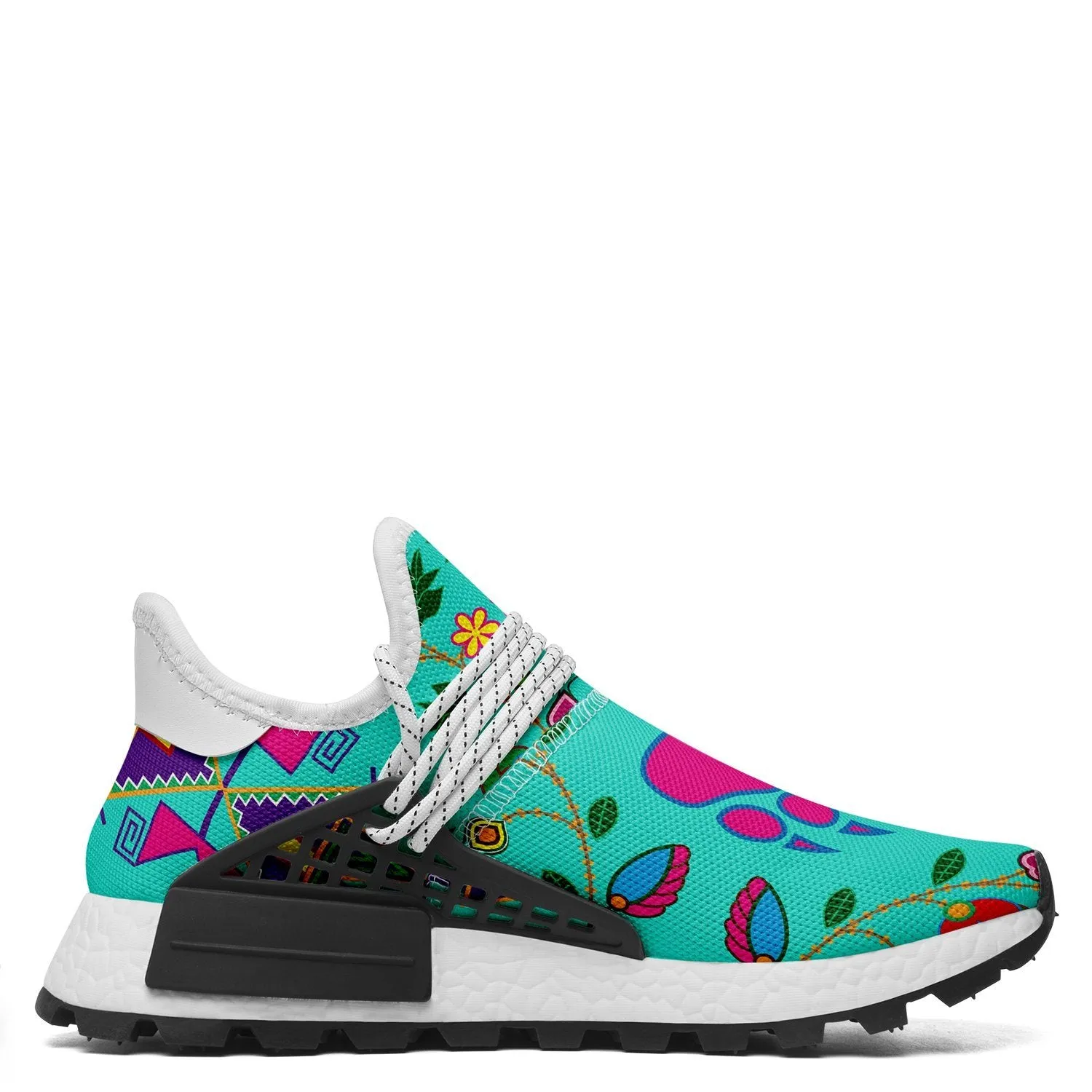 Geometric Floral Fall Sky Okaki Sneakers