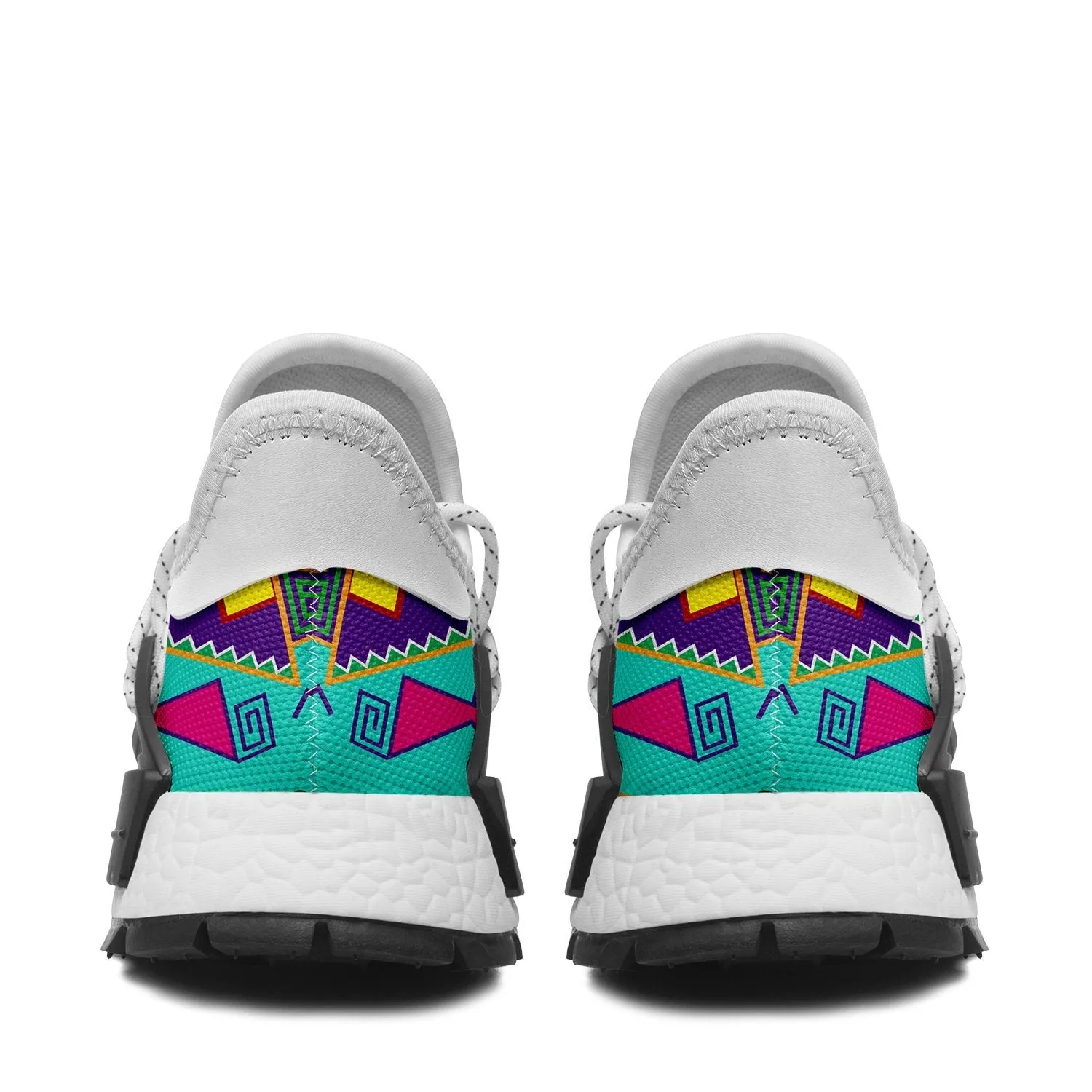Geometric Floral Fall Sky Okaki Sneakers