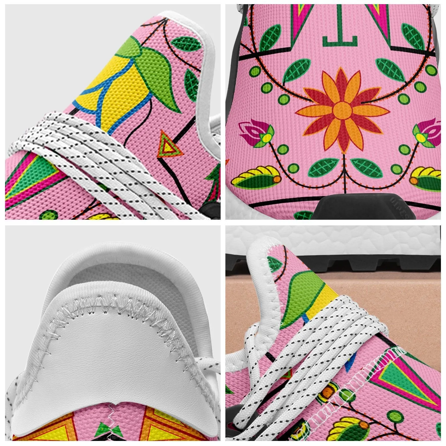 Geometric Floral Summer Sunset Okaki Sneakers