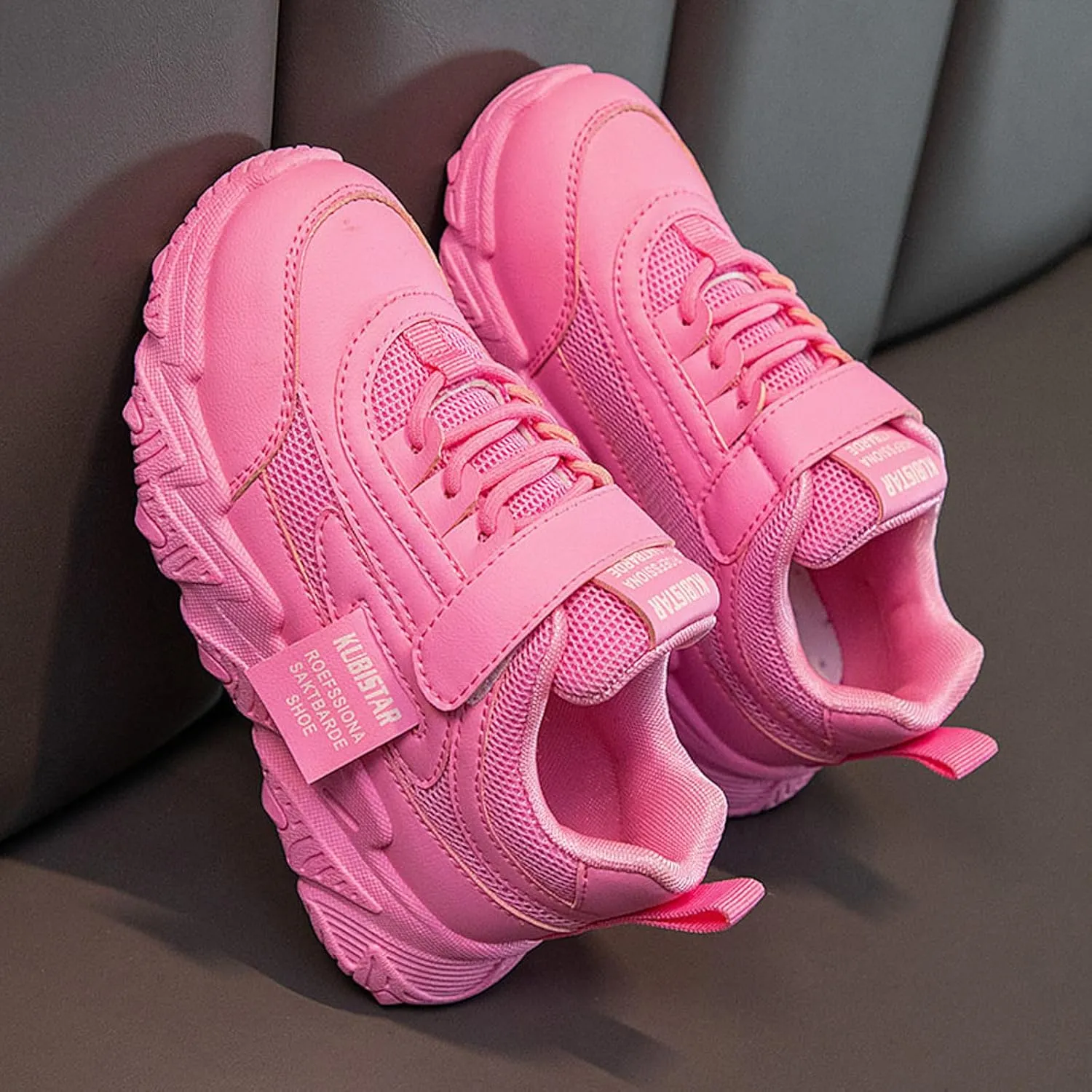 Girls Sneakers,Sneakers for Girls Fashion Athletic Running Sport Sneakers Kids Comfortable Lace Up Mesh Walking Shoes