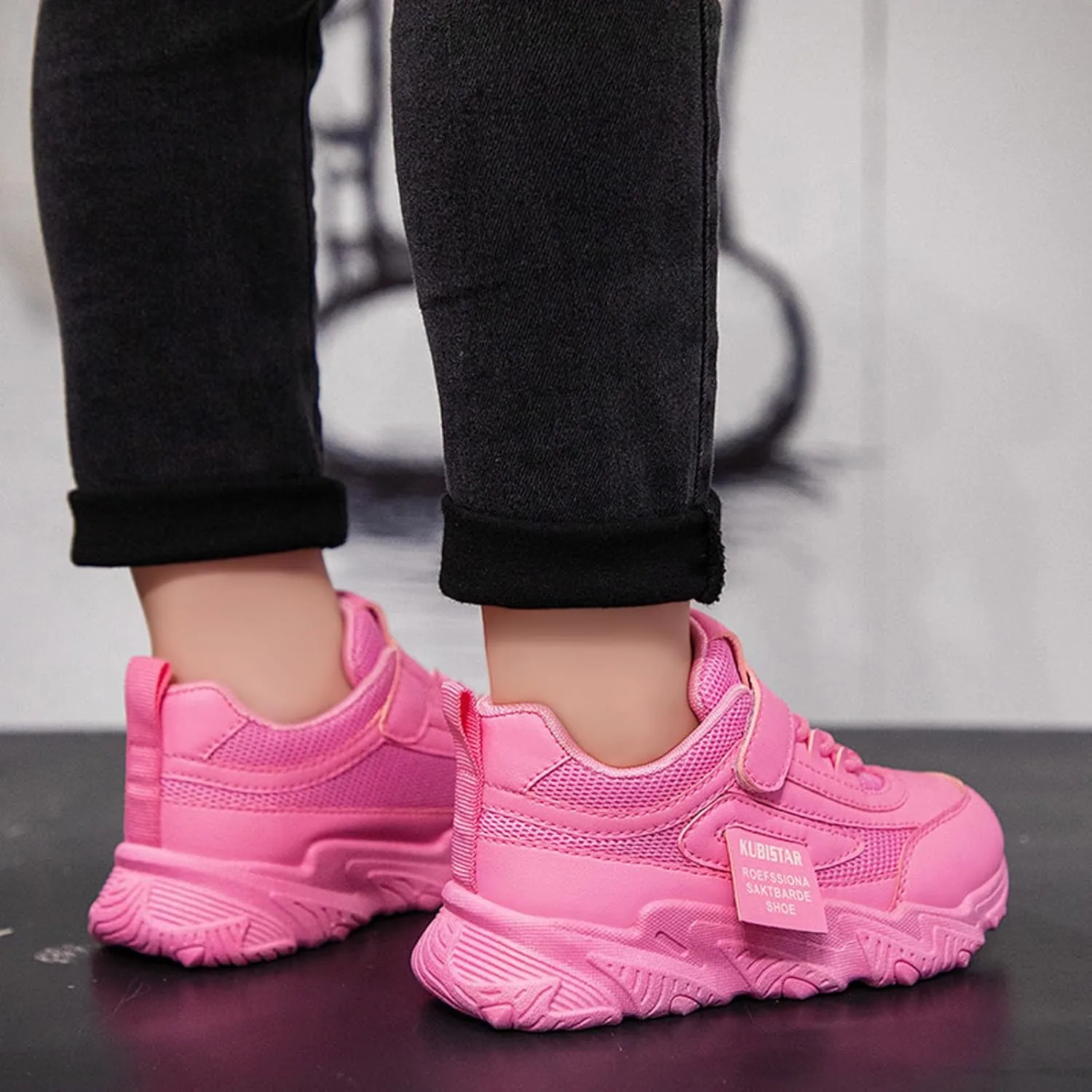 Girls Sneakers,Sneakers for Girls Fashion Athletic Running Sport Sneakers Kids Comfortable Lace Up Mesh Walking Shoes
