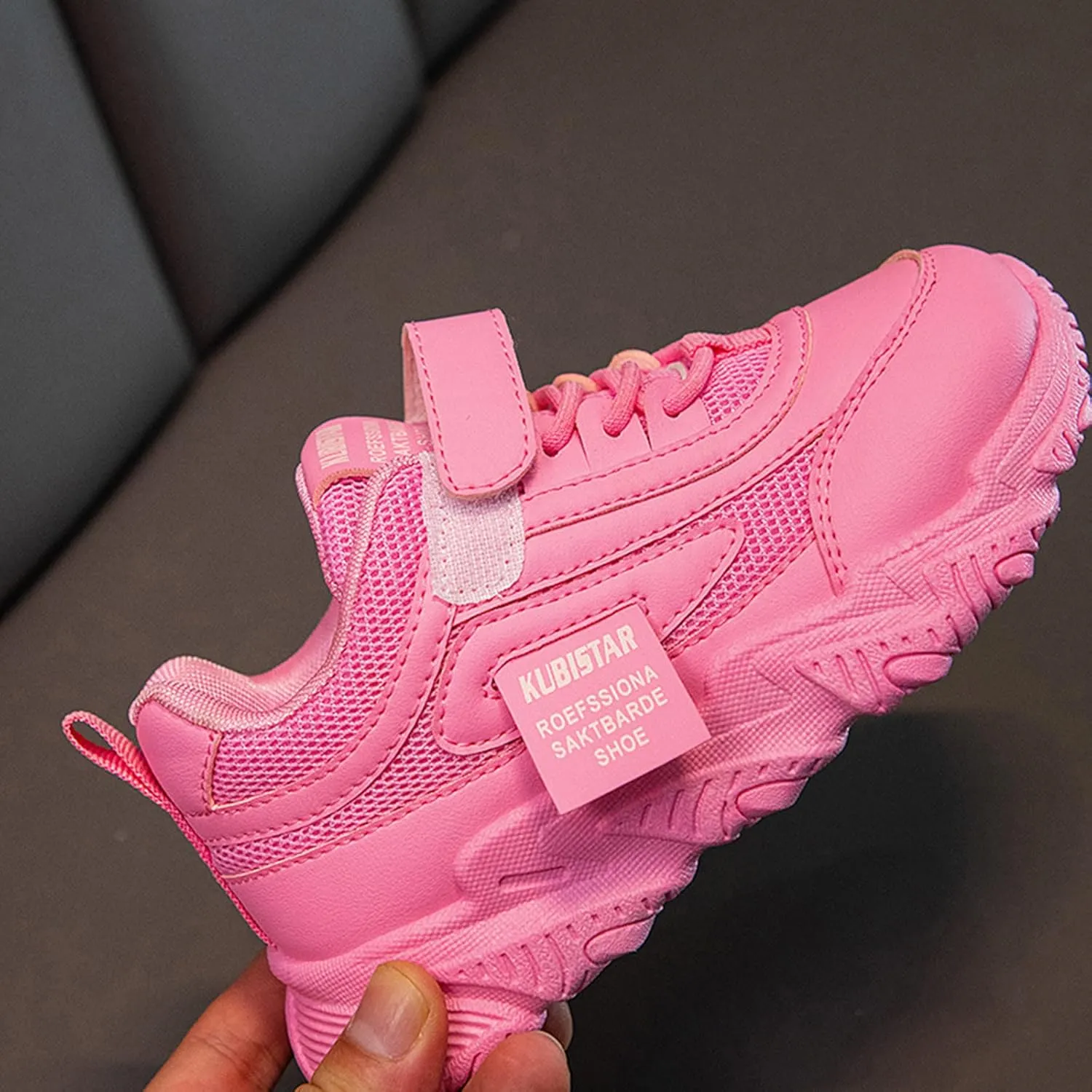 Girls Sneakers,Sneakers for Girls Fashion Sports Athletic Running Sneakers Kids Breathable Lace Up Mesh Walking Shoes