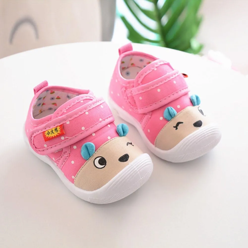 Girls Tennis Shoes Size 3 Girls Baby Infant Sole Soft Boys Cartoon Shoes Squeaky Anti-Slip Kids Baby Shoes Toddler Size 6 Boys Shoes