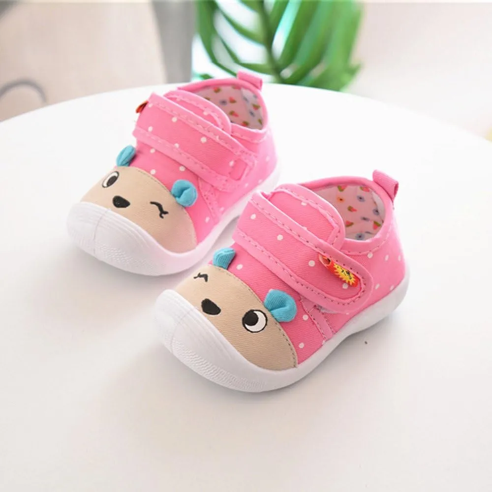 Girls Tennis Shoes Size 3 Girls Baby Infant Sole Soft Boys Cartoon Shoes Squeaky Anti-Slip Kids Baby Shoes Toddler Size 6 Boys Shoes