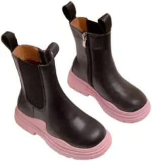 Girl's Thick-soled platform boots Chelsea Boots Casual Style