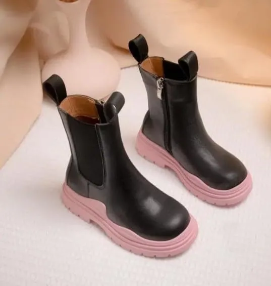 Girl's Thick-soled platform boots Chelsea Boots Casual Style