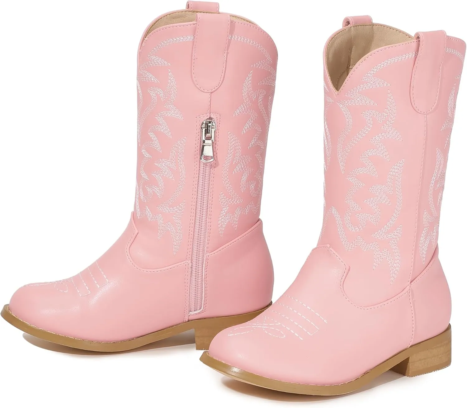 Hehainom Girls Cowgirl Boots for Little Big Kids Cowgirl Booties Toddler Western Riding Shoes Cowboy Boots for Kids