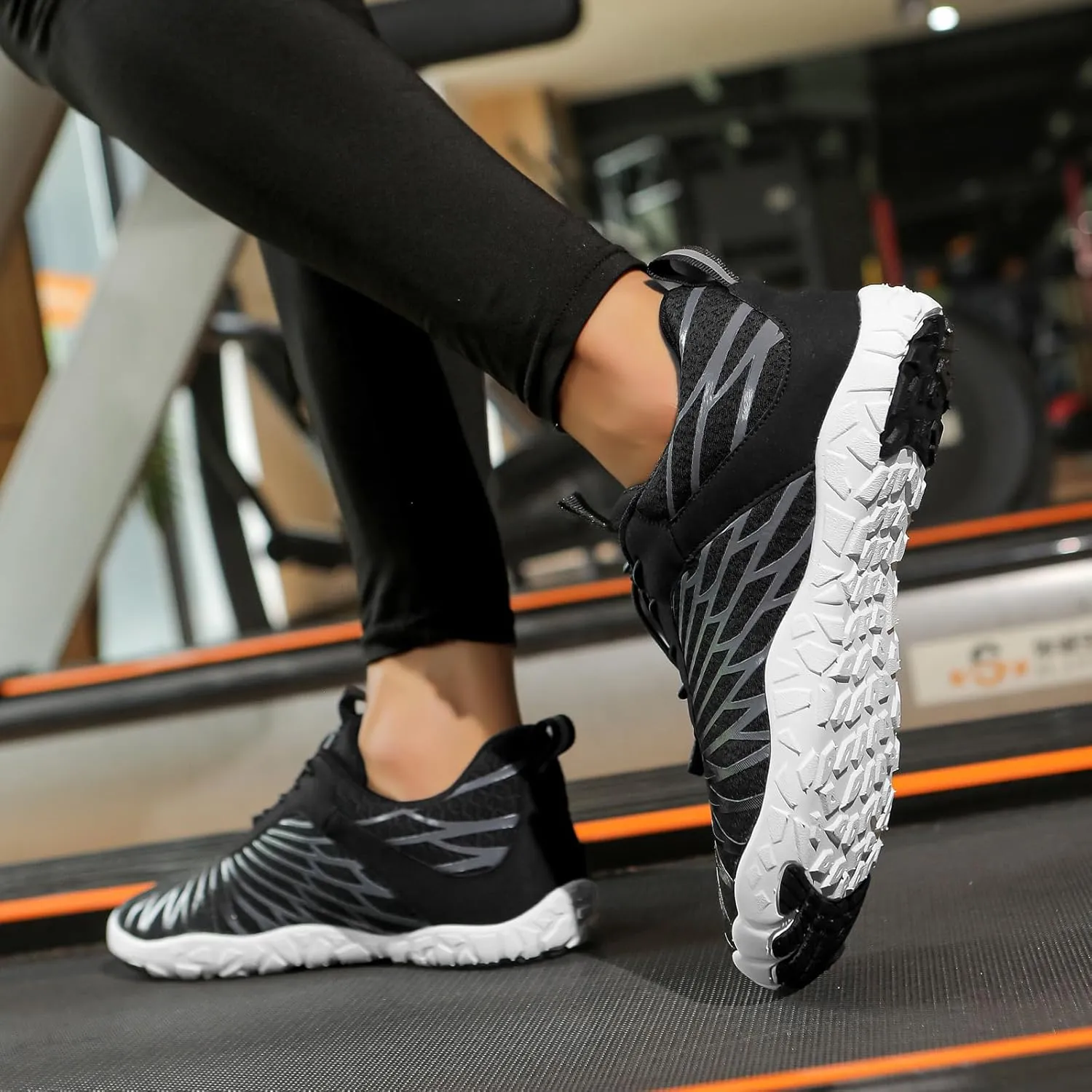 Hike Barefoot Shoes for Women Men Lightweight Breathable Non-Slip Athletic Footwear Wide Toe Box Shoes Comfortable Hiking Walking Sneakers Neuropathy Shoe