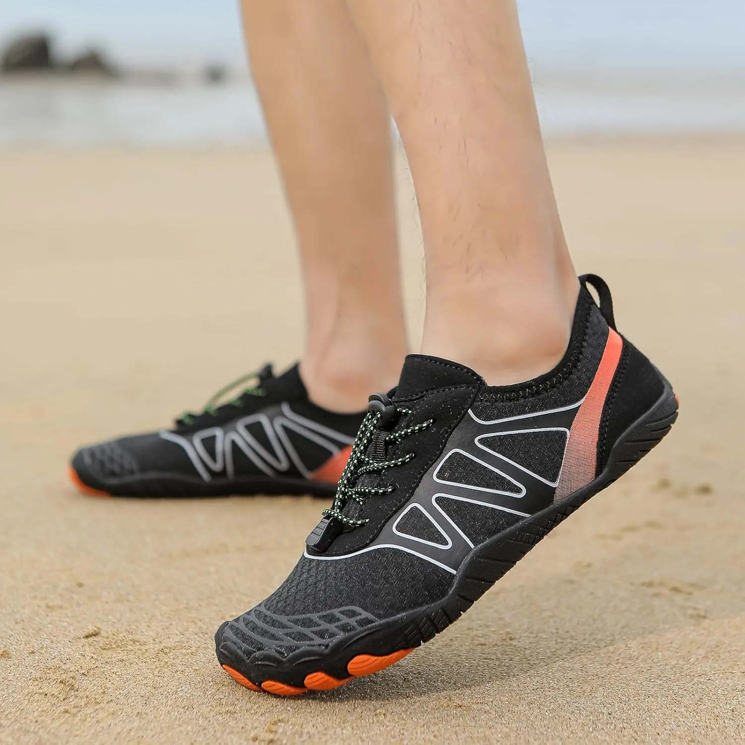 Hike Barefoot Shoes Women Wide Toe Box Walking Shoes Comfortable Breathable Sneakers Grounded Footwear Neuropathy Barefoot Shoe Zero Drop Running Sneakers Swim Socks Quick Dry Lightweight