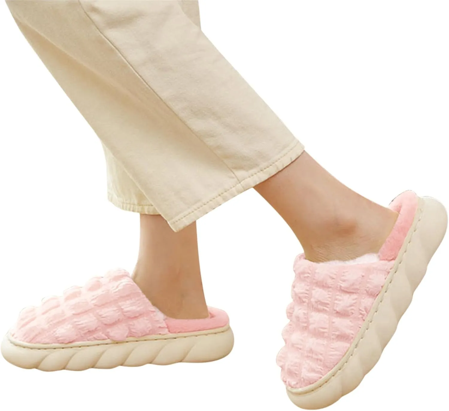 House Shoes for Women Slippers Non Slip Mens Winter House Shoes Non Slip Slippers Womens Black Fluffy Slippers Closed Reindeer Christmas Decoration Gifts for Him 2023