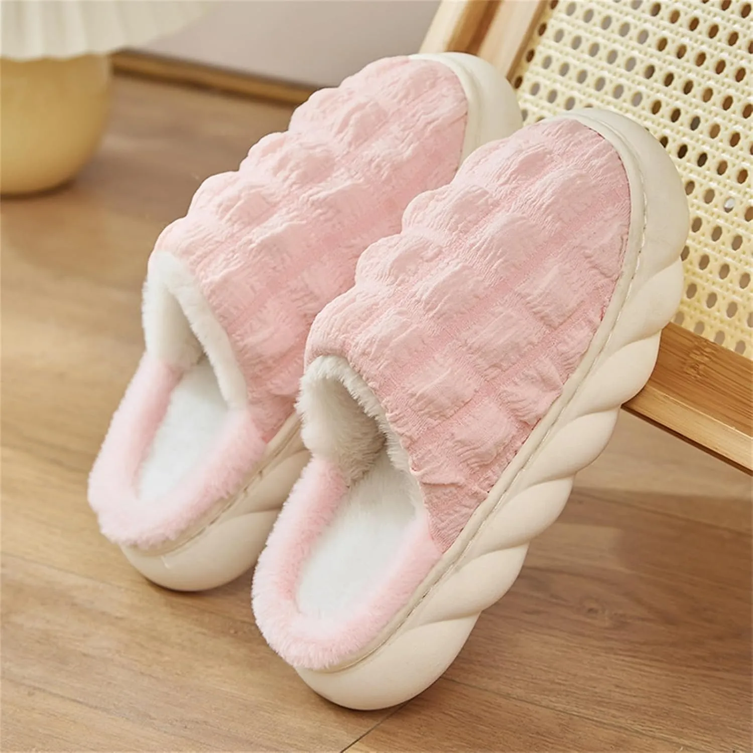House Shoes for Women Slippers Non Slip Mens Winter House Shoes Non Slip Slippers Womens Black Fluffy Slippers Closed Reindeer Christmas Decoration Gifts for Him 2023