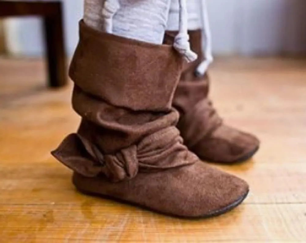 Jazam Little Toddler Girls' Bella Suede Zipped Knee High Riding Dress Boots