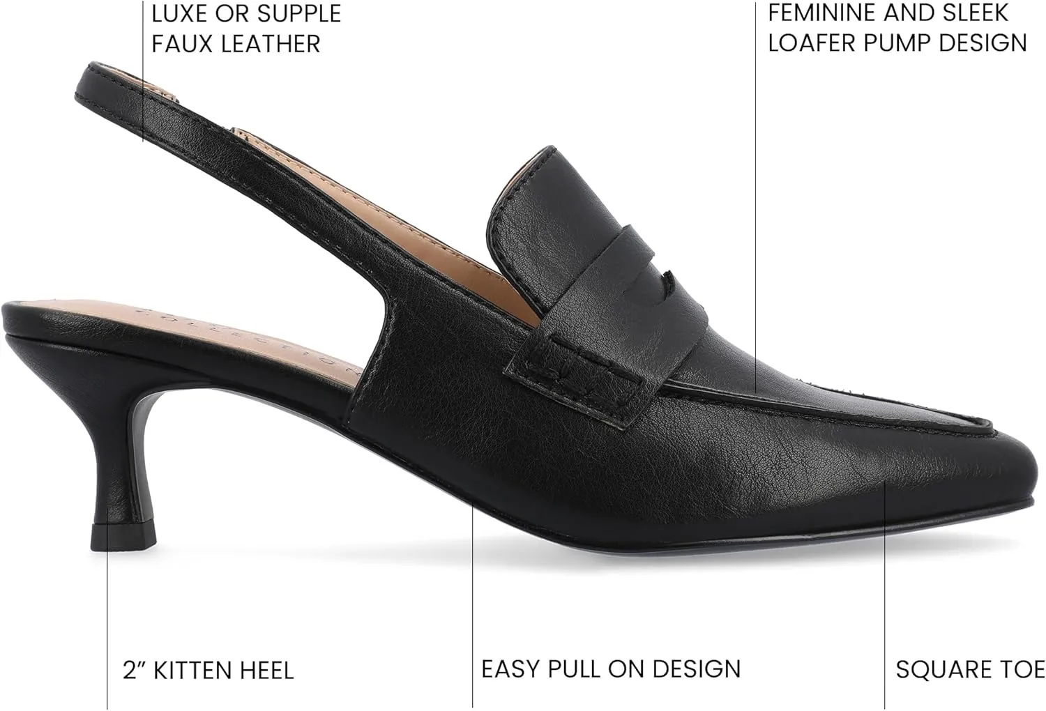 Journee Collection Women's Amory Pump