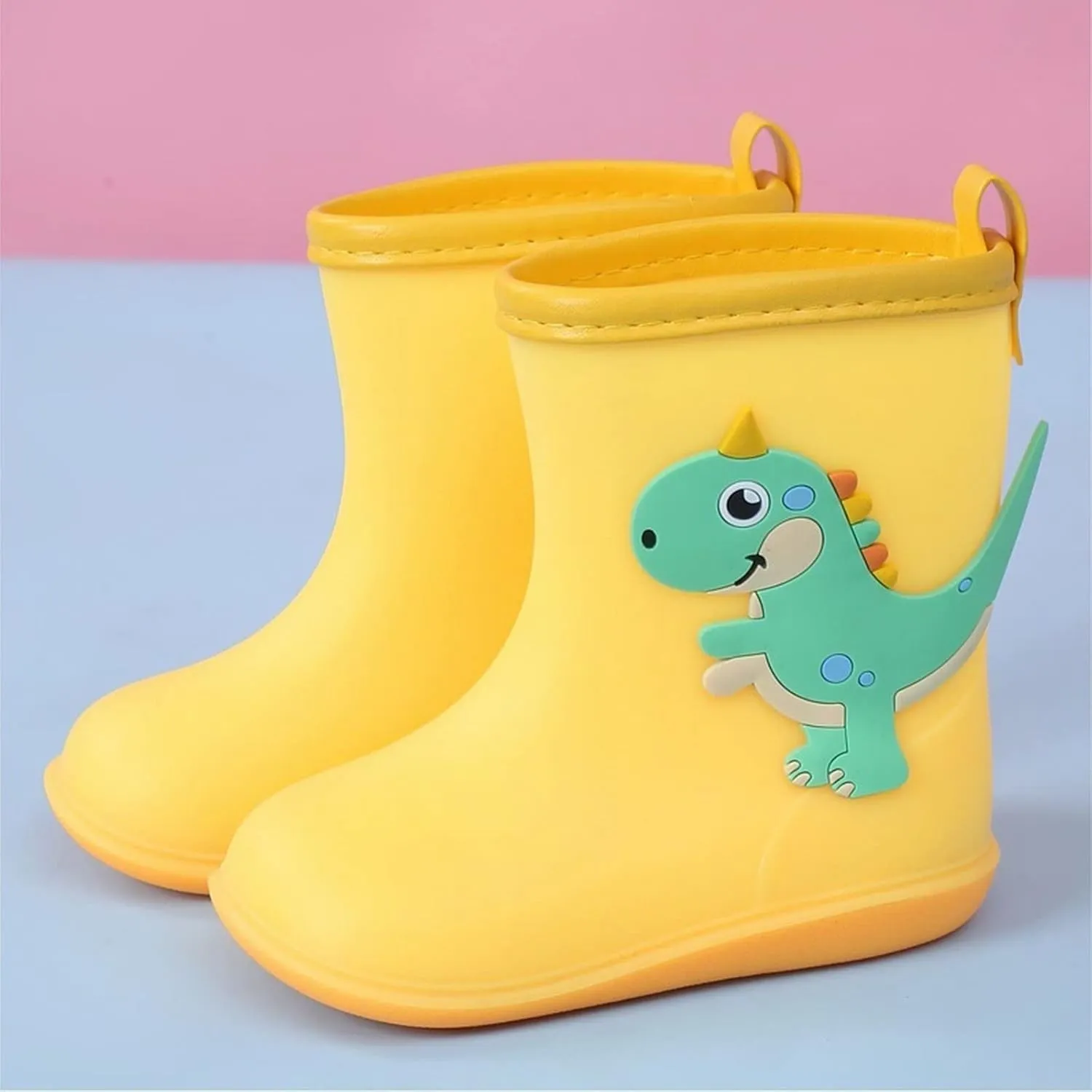 Kids Dinosaur Rain Boots for Boys Girls Cute Mud Boots Waterproof Toddler Lightweight Soft Easy On Rainboots Baby Girl