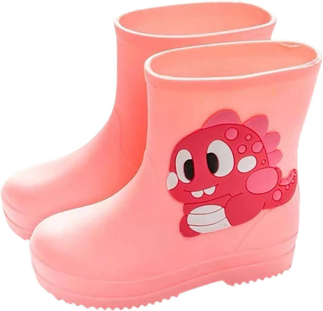 Kids Rain Boots for Baby Girls Boys Toddler Lightweight Waterproof Anti-Slip Shoes Rubber Cute Dinosaur Print